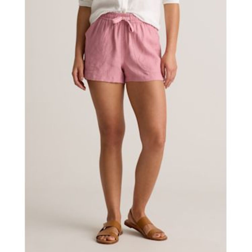 Quince 100% European Linen Shorts mauve mist women’s medium